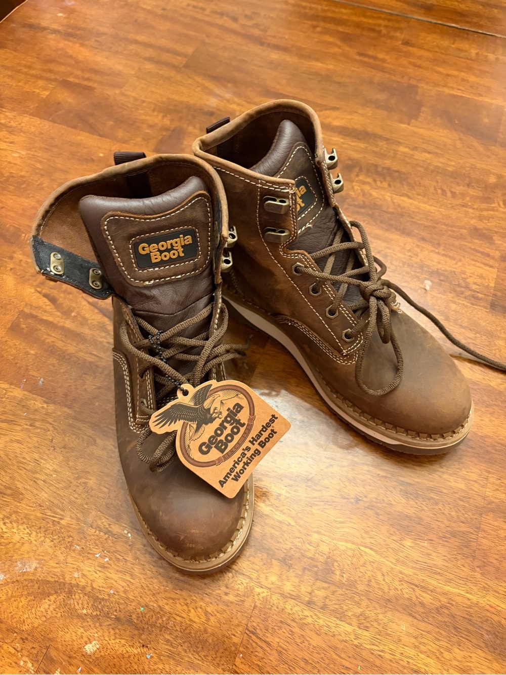NWT — Georgia Boot Women’s AMP LT Wedge Work Boot, style GB00512TS, size 8